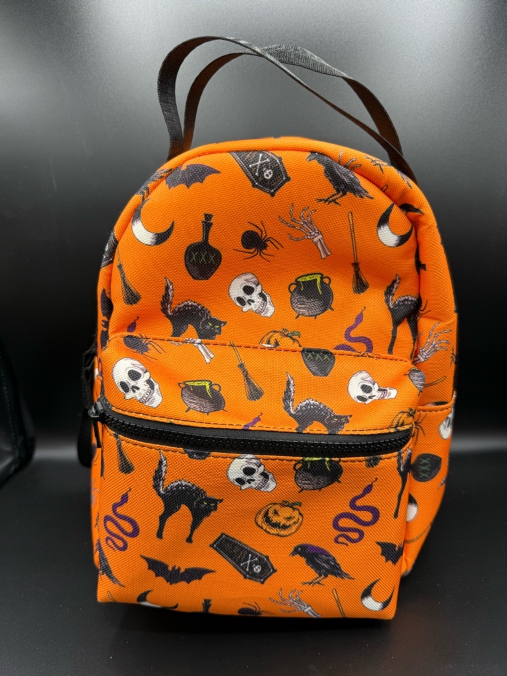 Spirit Halloween Orange Mini Backpack - Picture 1 of 6